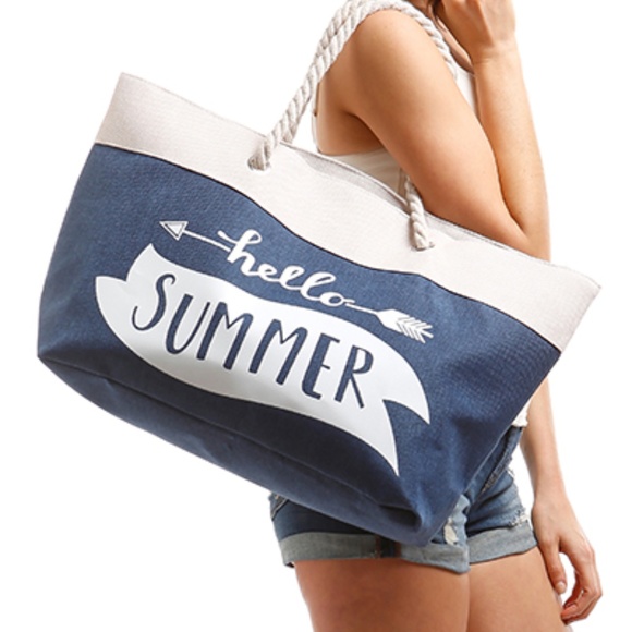 Handbags - 453-HELLO SUMMER BEACH BAG